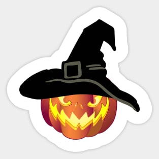 Halloween Pumpkin Jack Lantern Sticker